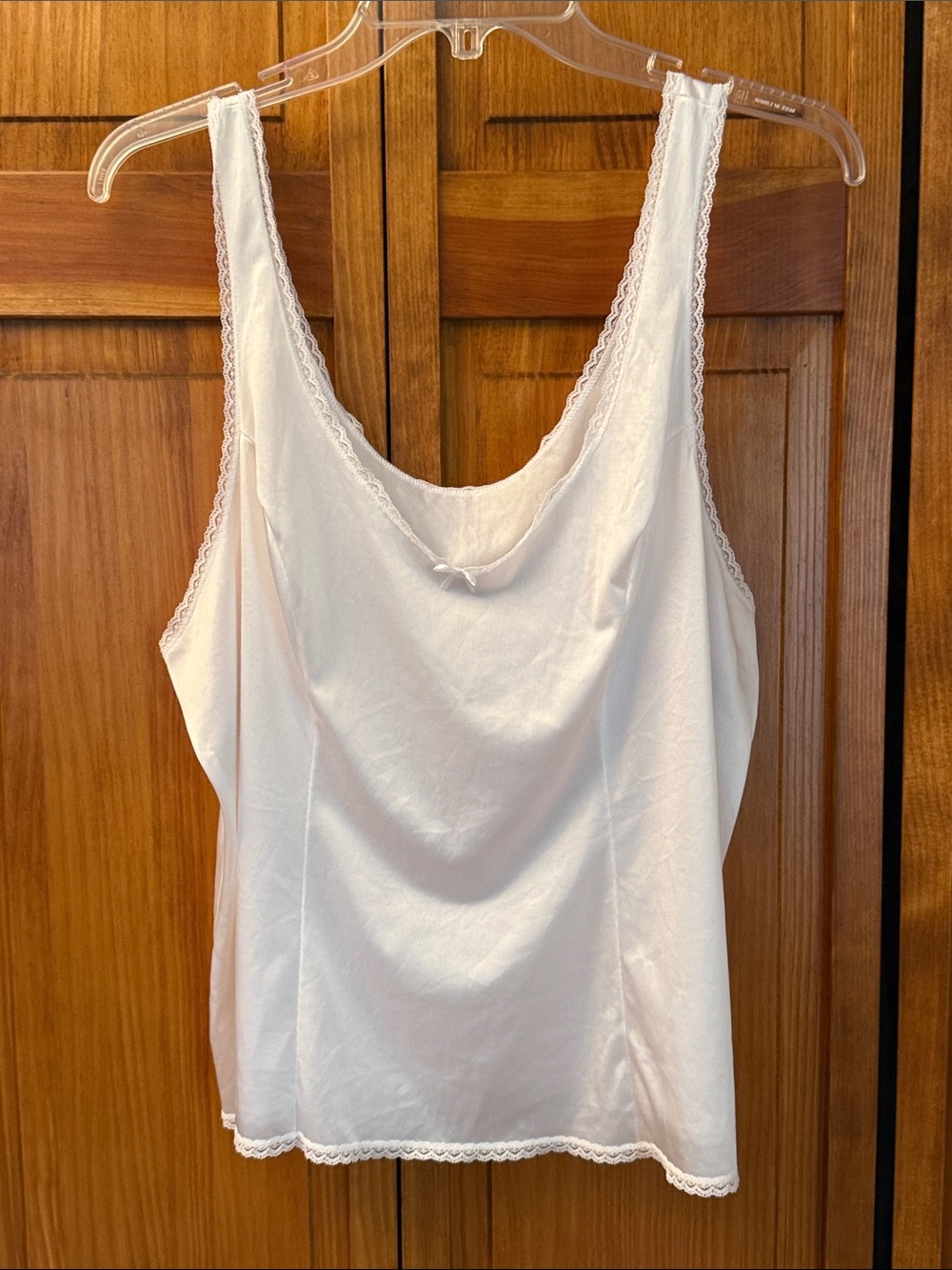 White  Lace Trim Camisole NWOT size xl